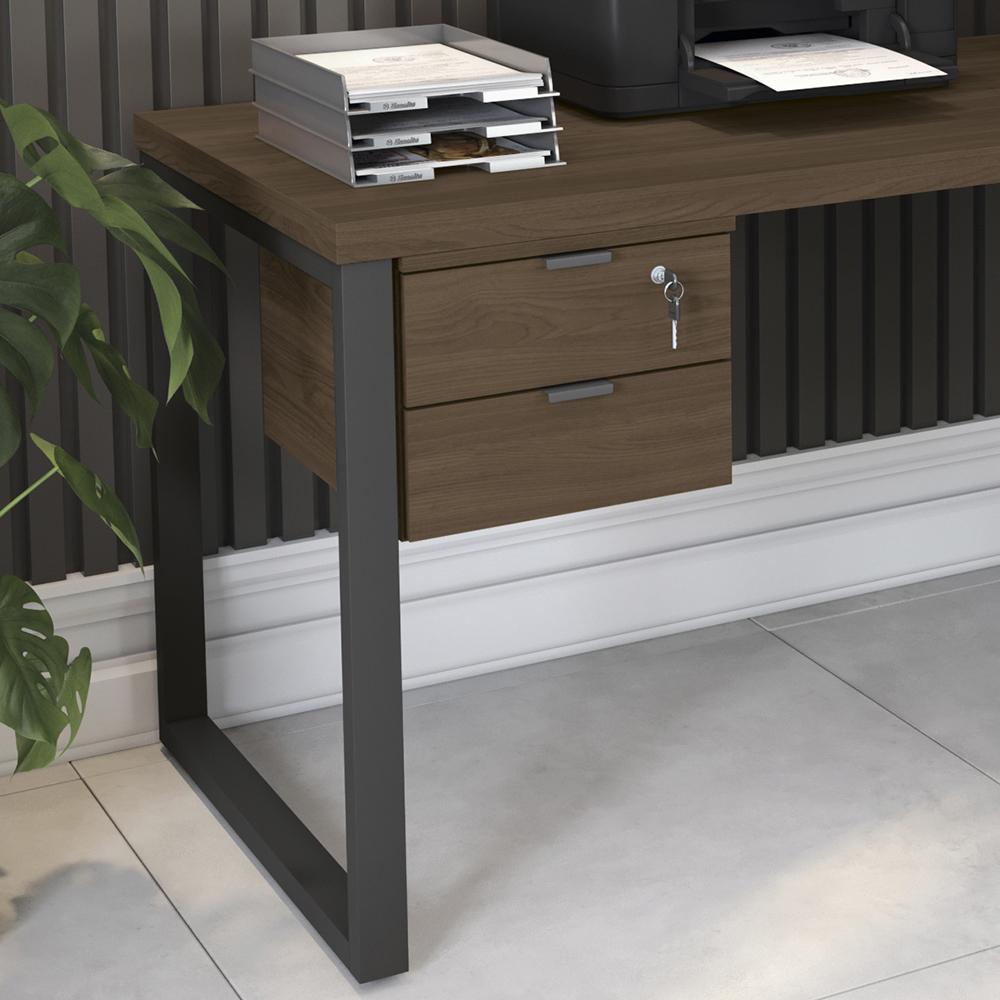 Gaveteiro de Mesa 2 Gavetas Com Chave Frame Munique 36cm