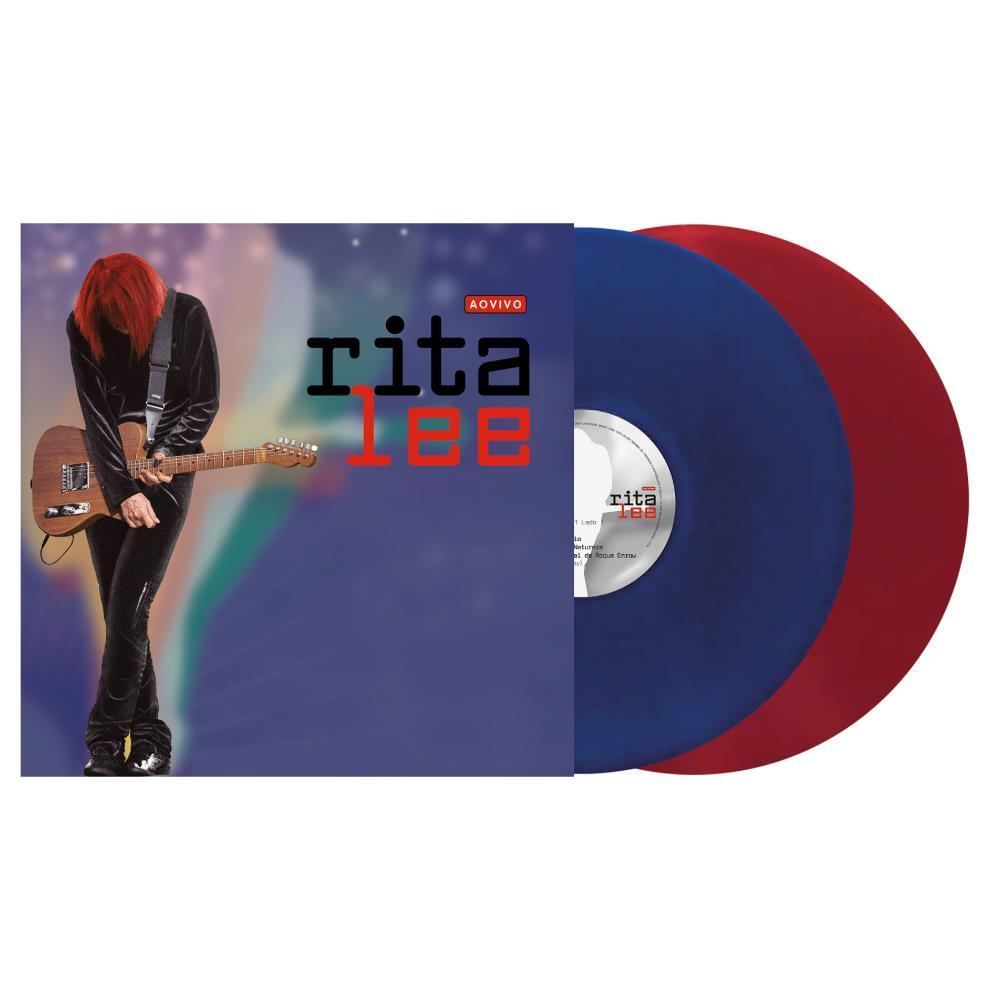 Vinil Rita Lee - ao Vivo (2LP Azul / Vermelho) em Oferta na Shopee