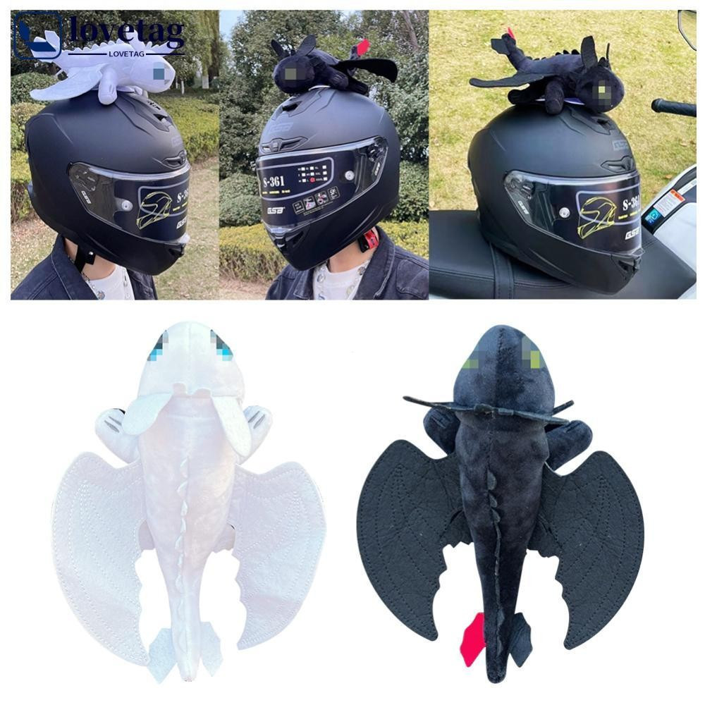 LOVETAG Decoração De Capacete De Motocicleta , Dragão Voador , Boneca De Pelúcia Para Moto , Bicicleta , Acessórios De C