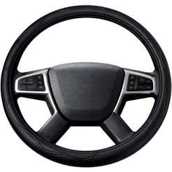 Capa De Volante Antiderrapante Preta 45cm Para Caminhão e Ônibus