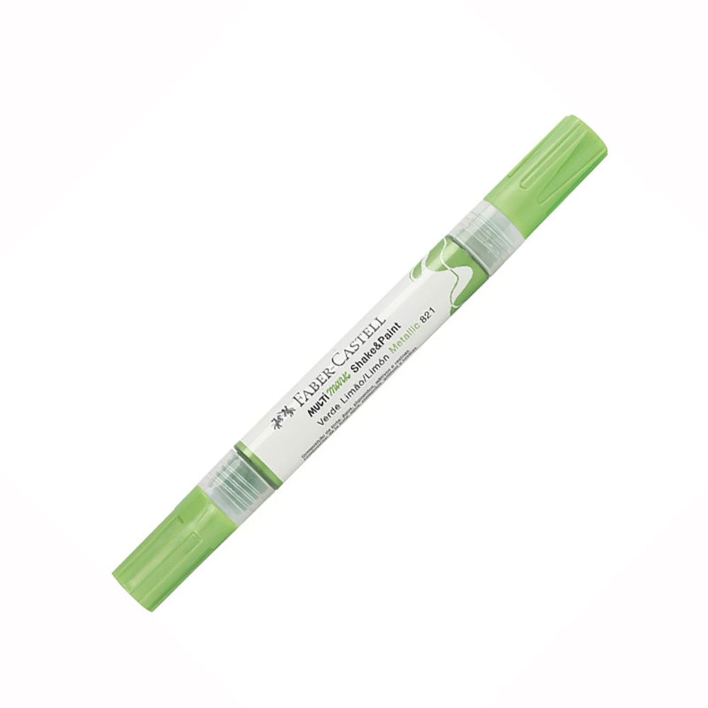 Pincel marcador multisuperfícies Multimark Verde Limão Metálico MM/SPVDM821 Faber-Castell