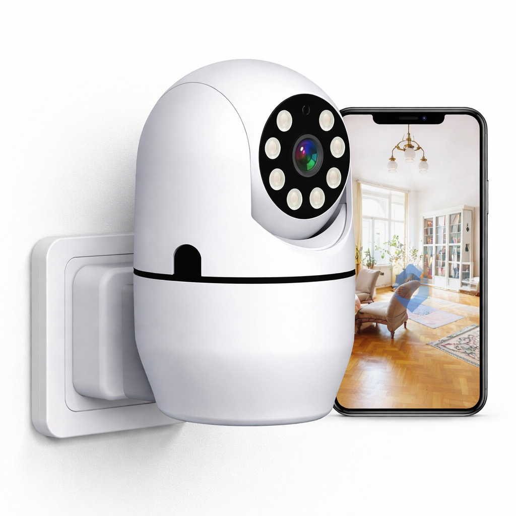 Indoor CCTV Câmera Sem Fio Monitor de bebê com visão noturna e áudio bidirecional Yousee App Wifi