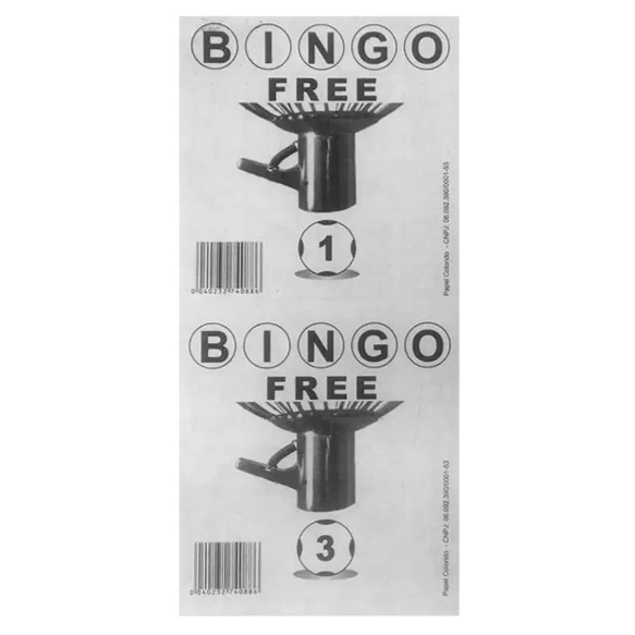 Kit Bloco de Bingo Duplo- Papel Jornal - 2 Blocos (100 Folhas cada) - Free