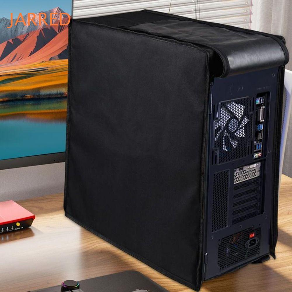 Capa Protetora Contra Poeira Para Computador JARRED , À Prova D'água Host De Mesa Preta