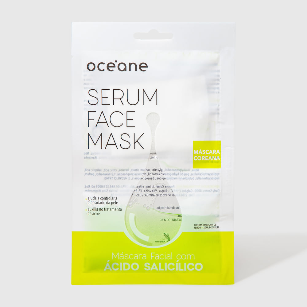 Máscara Facial com Ácido Salicílico - Serum Face Mask 20ml