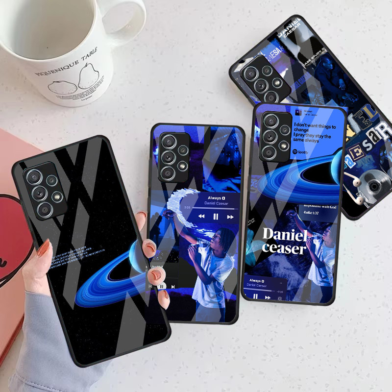 Daniel César 02 Capa De Telefone De Vidro Para Samsung Galaxy A16 A15 A25 A35 A55 A53 A54 A34 A14 A32 A52 4G 5G A56 A54