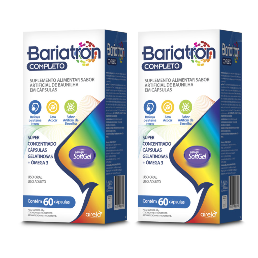 Kit 2x Bariatron AZ + Omega 3 1000mg com 60 cápsulas