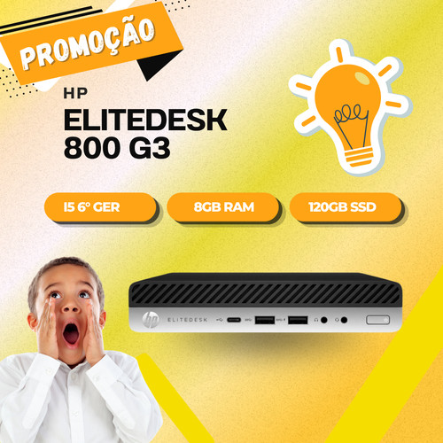 Mini Pc Hp Elitedesk 800 G3 I5 6th 8gb 120 Ssd