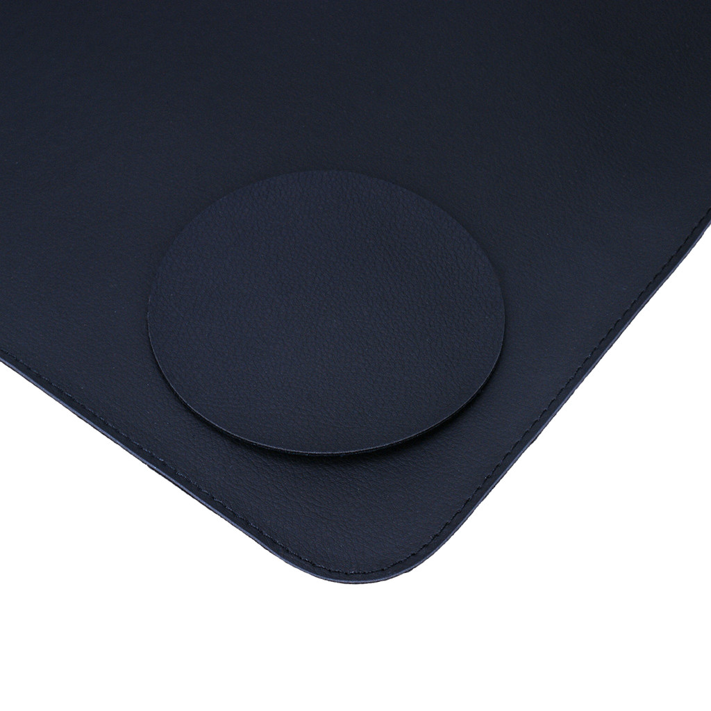 MousePad Grande Azul Desk Pad Couro Gamer Escritório — imagem 2 de 2