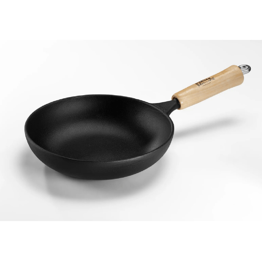 Imagem Frigideira Wok Ferro Fundido 28cm 3L com Cabo de Madeira Panela Mineira® - Profissional