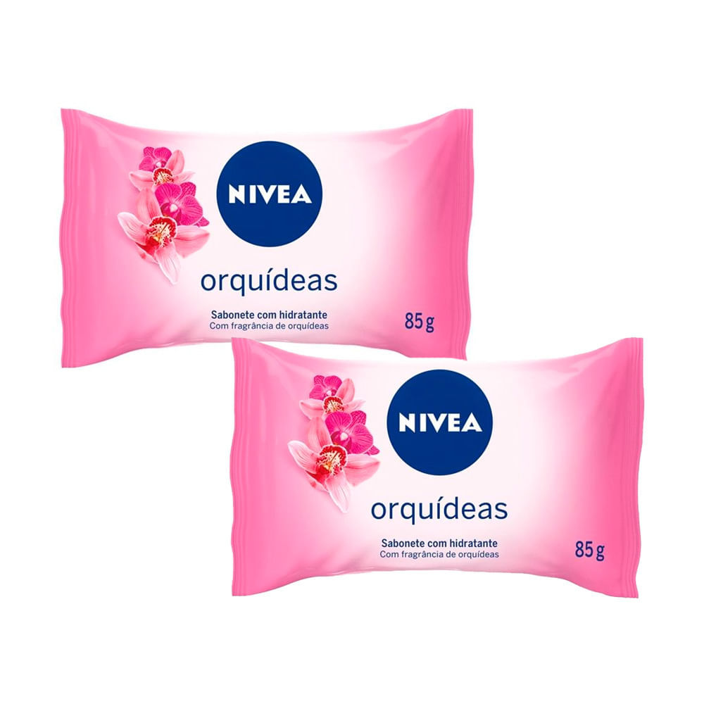 Kit 2 Sabonete em Barra Nivea Orquídeas 85g