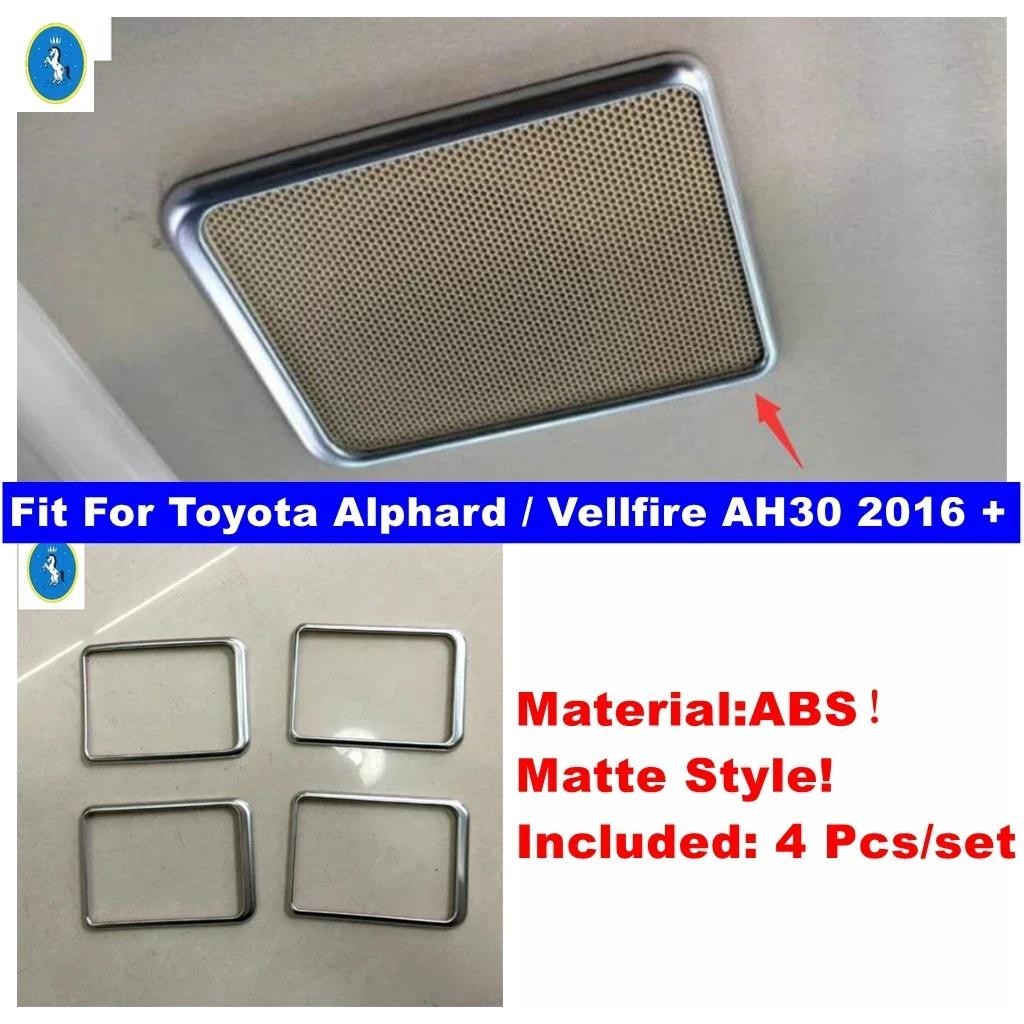 Fosco Telhado Estéreo Alto-Falante Áudio Som Quadro Capa Guarnição Para Toyota Alphard/Vellfire AH30 2016-2019 Acessório