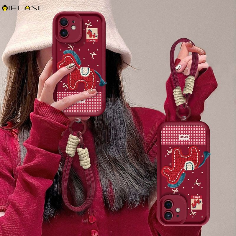 Para Realme Narzo 70X 70 30 Pro 60X 50 50A Prime N65 N55 N53 Note 60 U1 Q3 Q Capa De Telefone Com Cordão De Pelúcia Bord