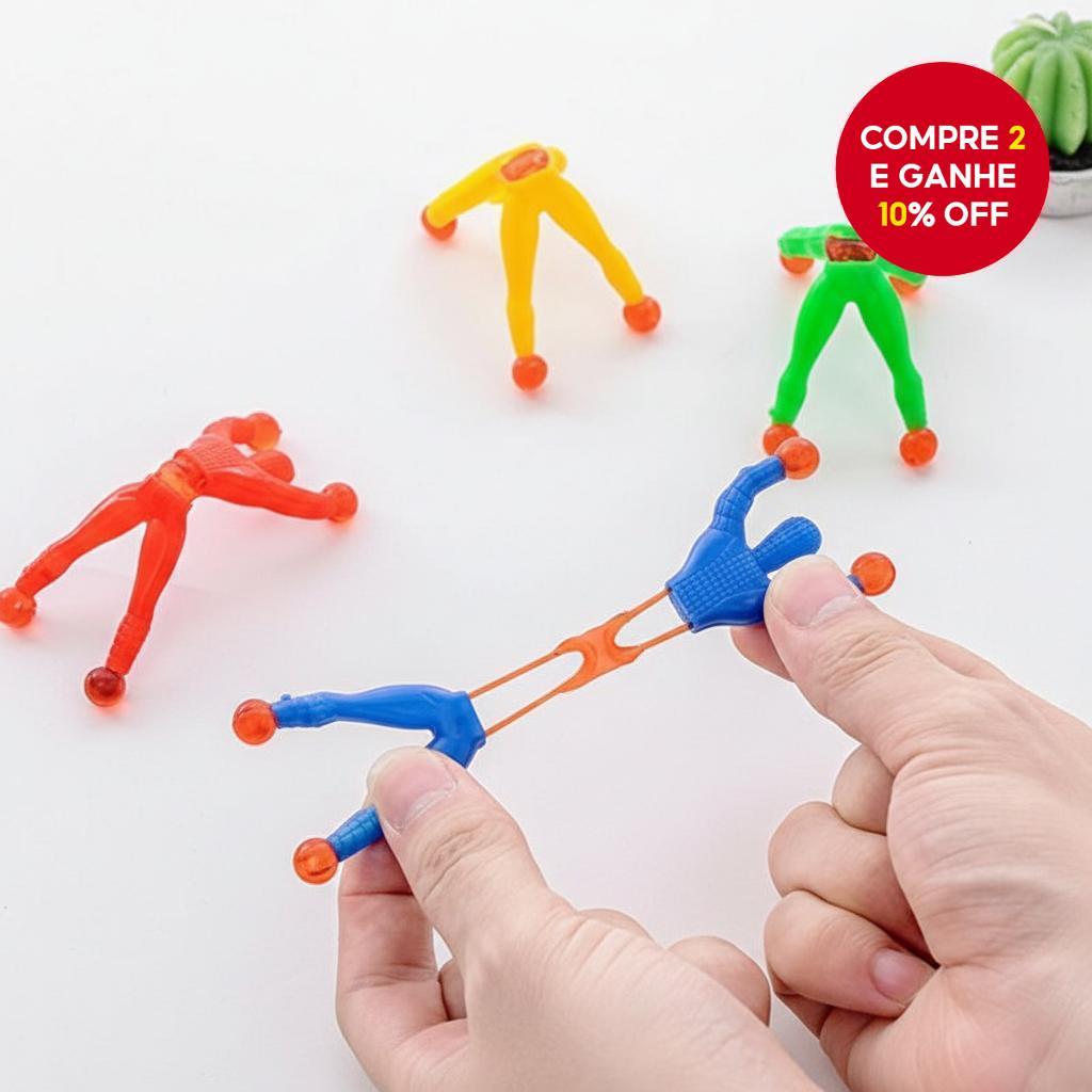 Conjunto de Brinquedos Flexíveis para Escalar Parede (40 Peças) – Brinquedos de Plástico Adesivo, Kit de Brinquedo