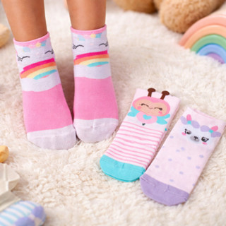 Kit 3 Pares de Meias Infantis Duck Algodão Confortável Antiderrapante 26 ao 33 em Oferta na Shopee