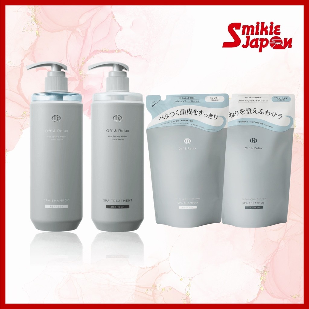 Off & Relax Ou SPA Treatment Refresh 460ml/Shampoo Recarga 400ml Série De Água Quente