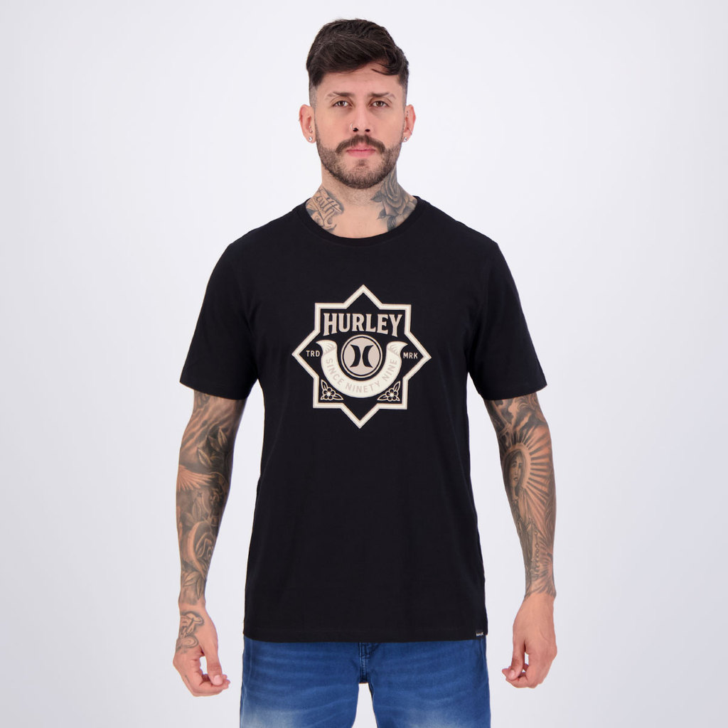 Camiseta Hurley Decor Preta