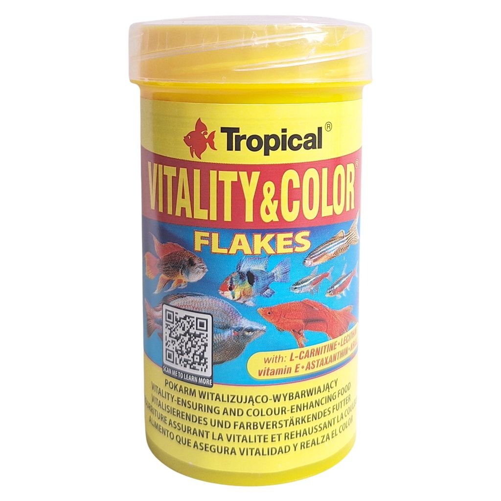 Ração Para Peixes Vitality & Color Flakes 20g - Tropical