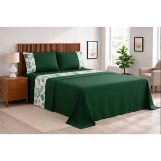 Jogo de Lençol King Allegra 4 Peças - 400 Fios Toque de Seda em Oferta na Shopee