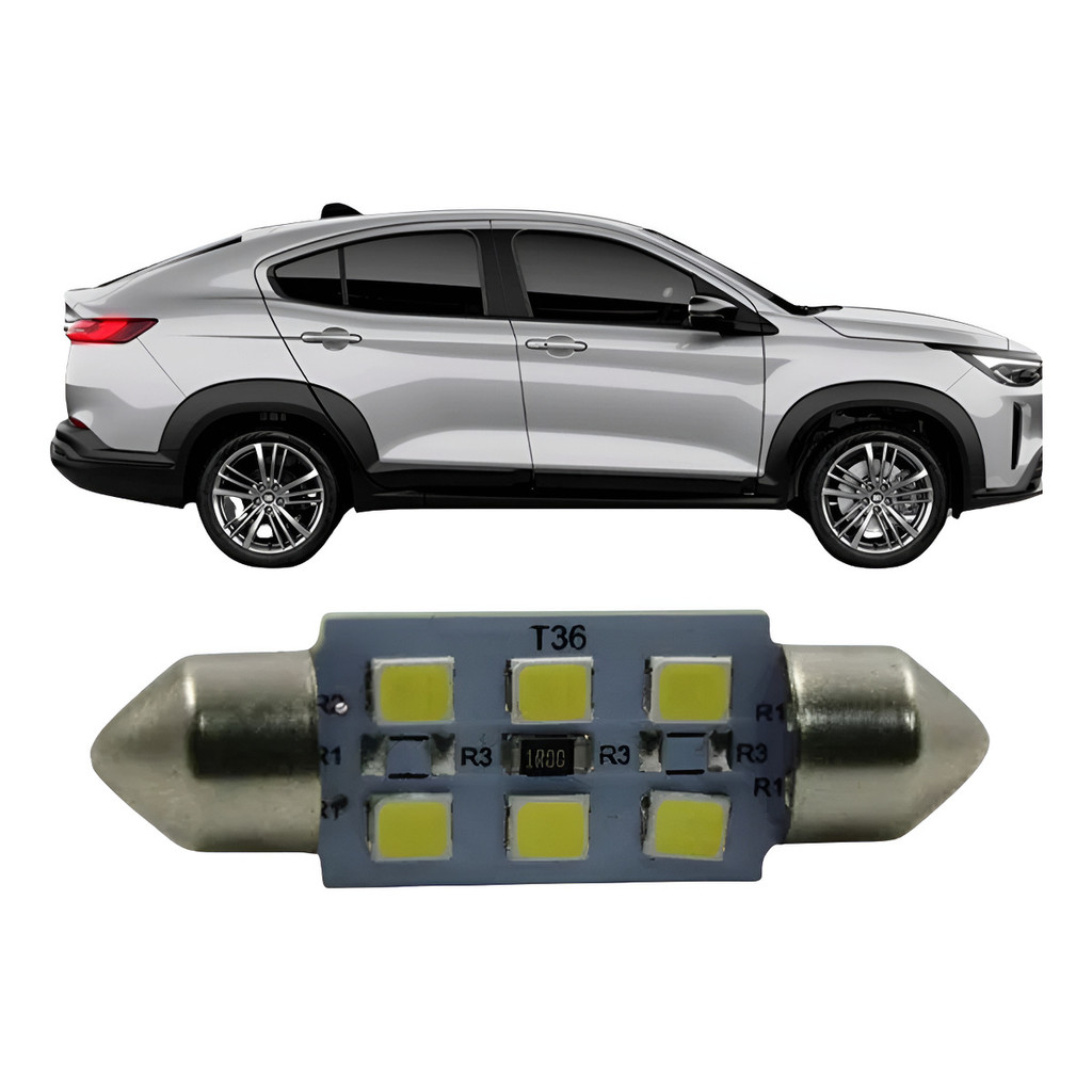 Lampada Led Torpedo Placa/teto/porta Luva Fastback 22/25