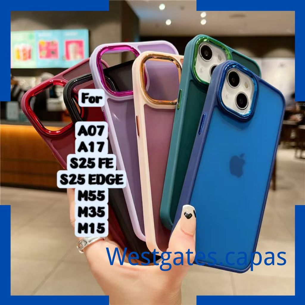 Capa Space Acrilico fosca Colorida Comaptivel Samsung Galaxy A07 A17 S25 FE S25 