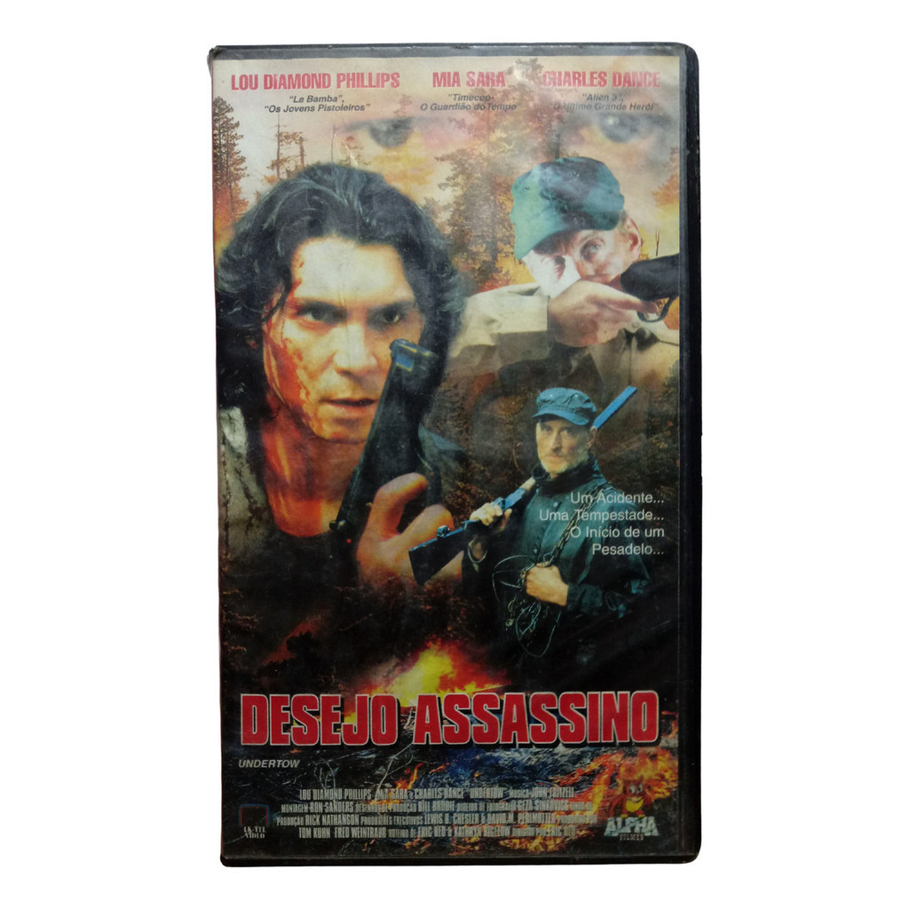 vhs Desejo Assassino - Lou Diamond Phillips