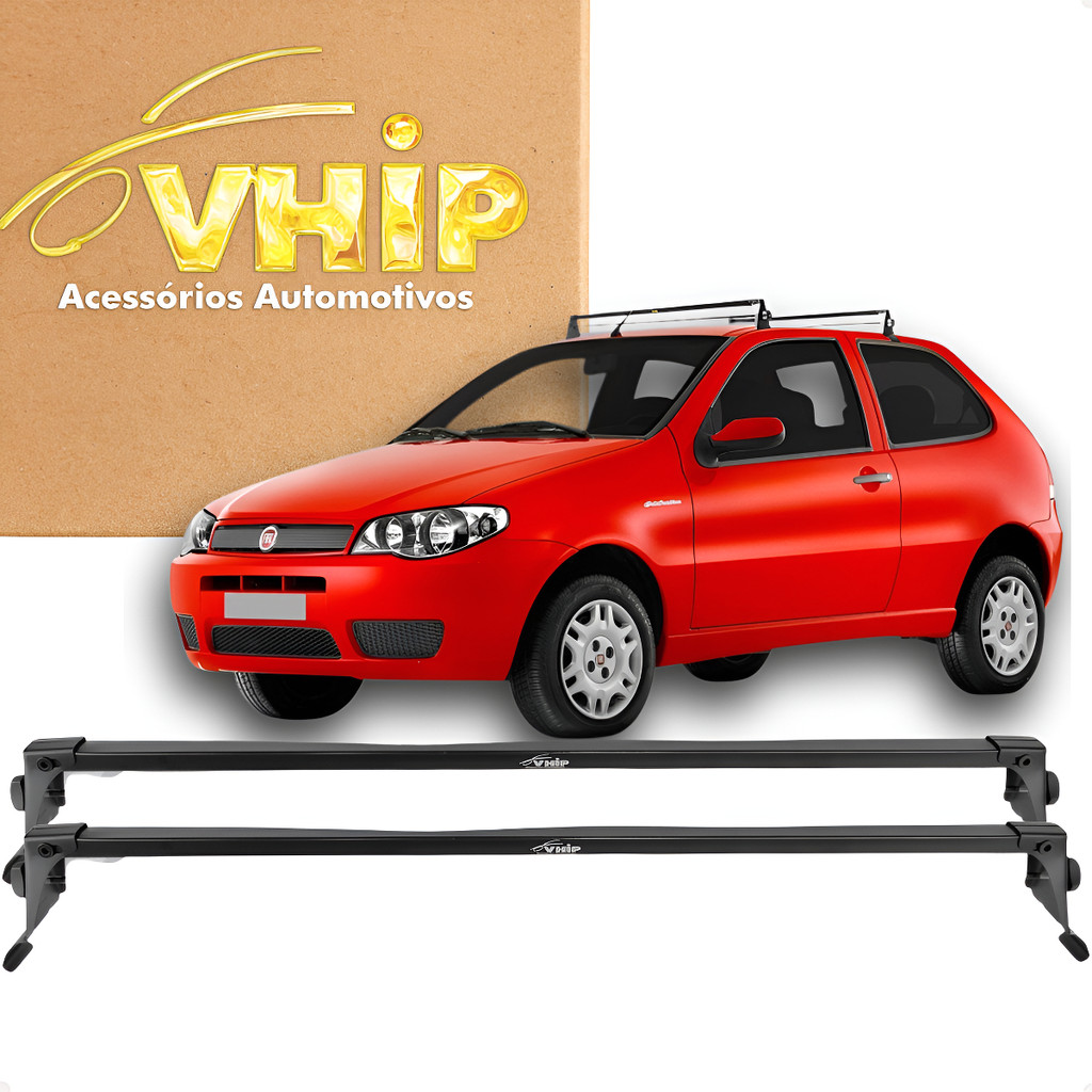 Par Rack De Teto Bagageiro Fiat Palio 2 Portas 1996 1997 98 99 00 01 02 03 04 05 06 2007 2008 2009 2010 2011 2012