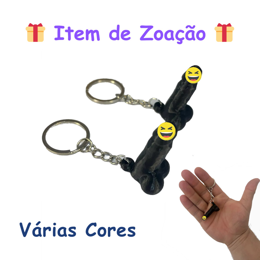 Kit 02 Chaveiros - Pegadinha Presente Engraçado Amigo Secreto