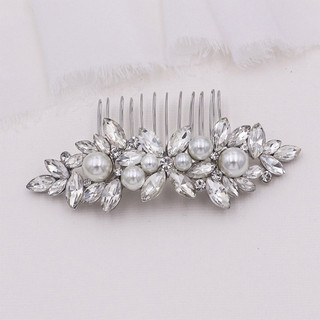 Pente De Cabelo Brilhante Para Casamento , Olhos De Cavalo , Vidro , Diamante , Acessórios De Estilo Princesa , Lembranc