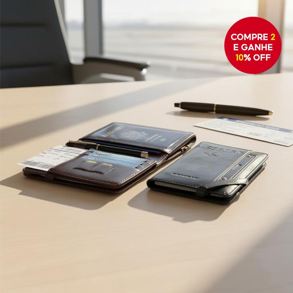  Carteira Antifurto para Cartões: Organizador Completo para Cartões, Identidades e Passaportes