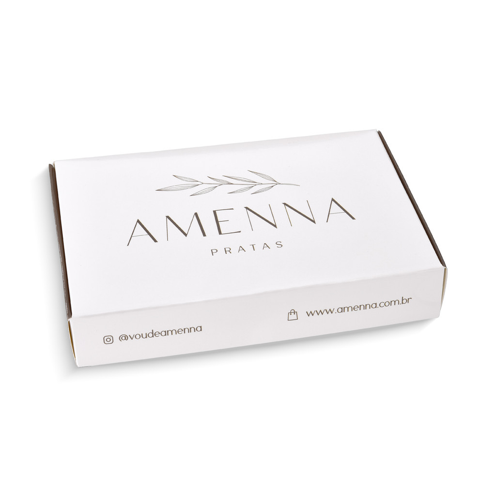 Caixa para Presente Média Amenna Pratas em Oferta na Shopee