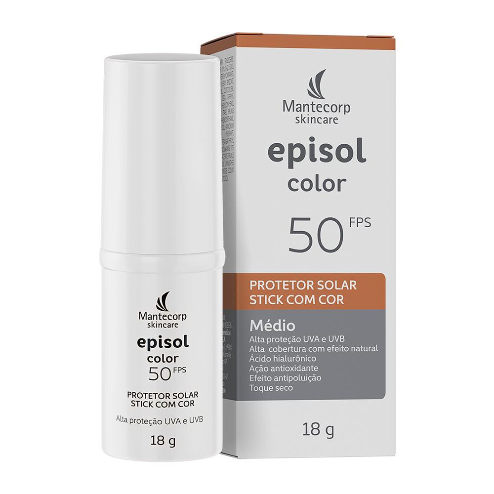Protetor Solar Episol Color Stick FPS 50 | Médio 18g em Oferta na Shopee