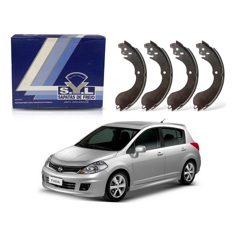 Sapata Freio Syl 228mm Tiida 1.8 2007 A 2013 em Oferta na Shopee
