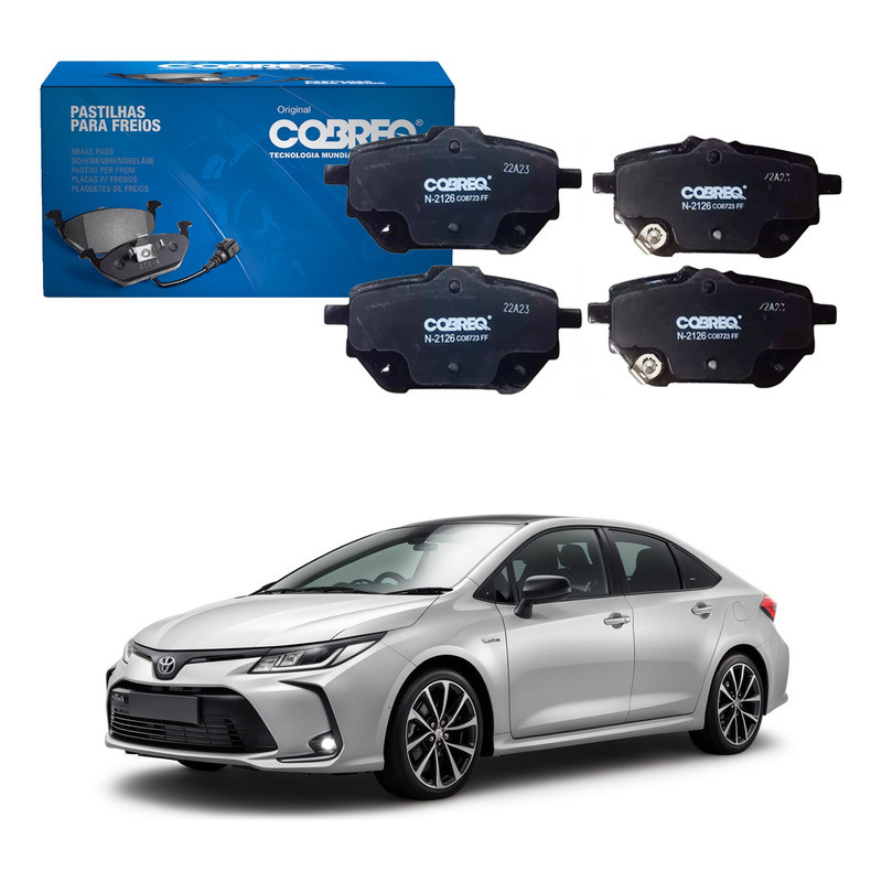 Pastilha Freio Traseira Cobreq Corolla 1.8 2.0 2020 A 2023