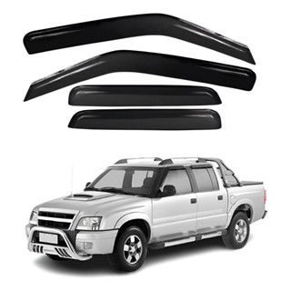 Calha De Chuva Defletor Acrílico S10 Cabine Dupla 96-2011[] -  Anti-Embaçante E Resistente. em Oferta na Shopee