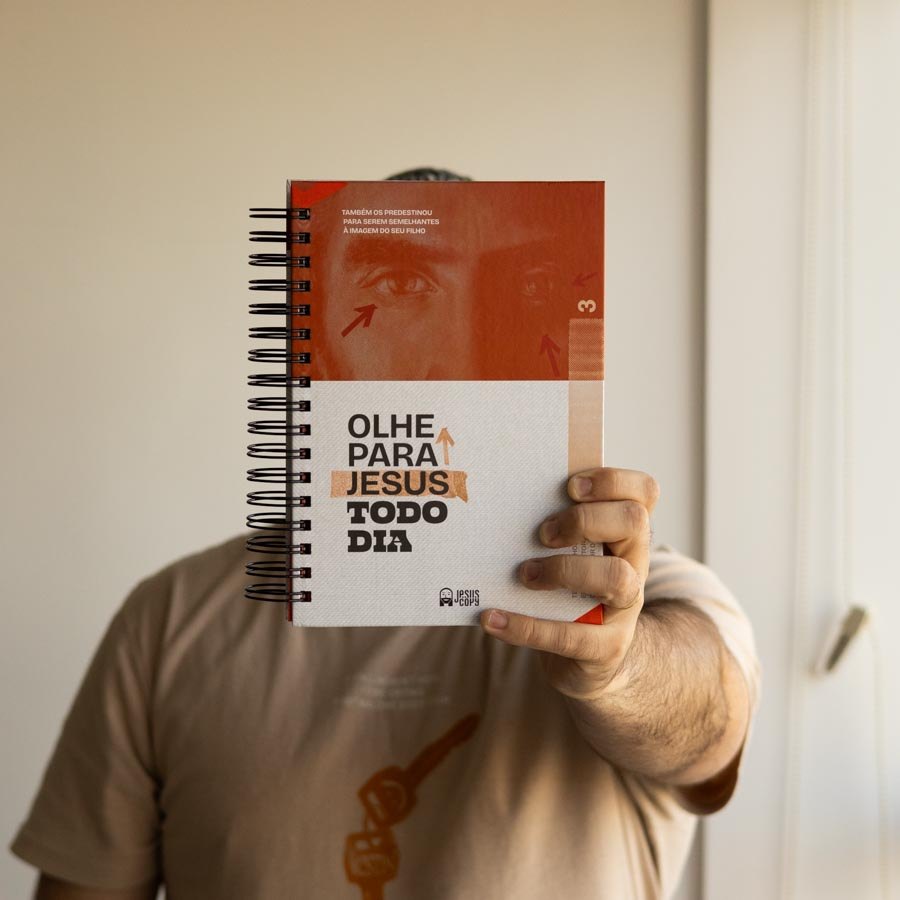 Agenda "Olhe para Jesus" JesusCopy + Ebook de Meditação Bíblica