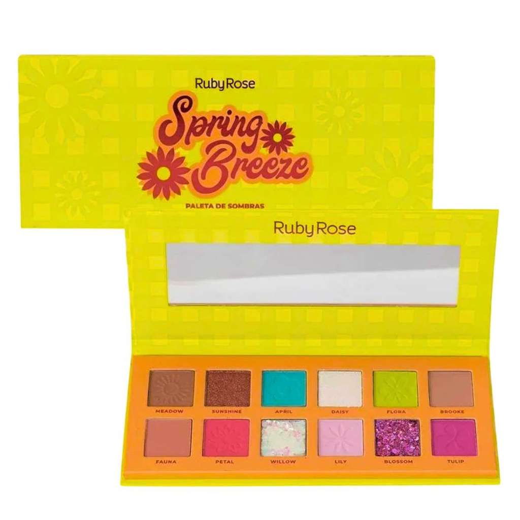 Paleta de sombras ruby rose spring breeze hbf538