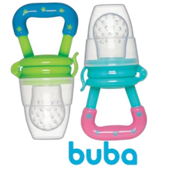 KIT 2 - 4 CHUPETA ALIMENTADORA SILICONESILICONE MACIO PORTA FRUTINHA SUGADOR BUBA