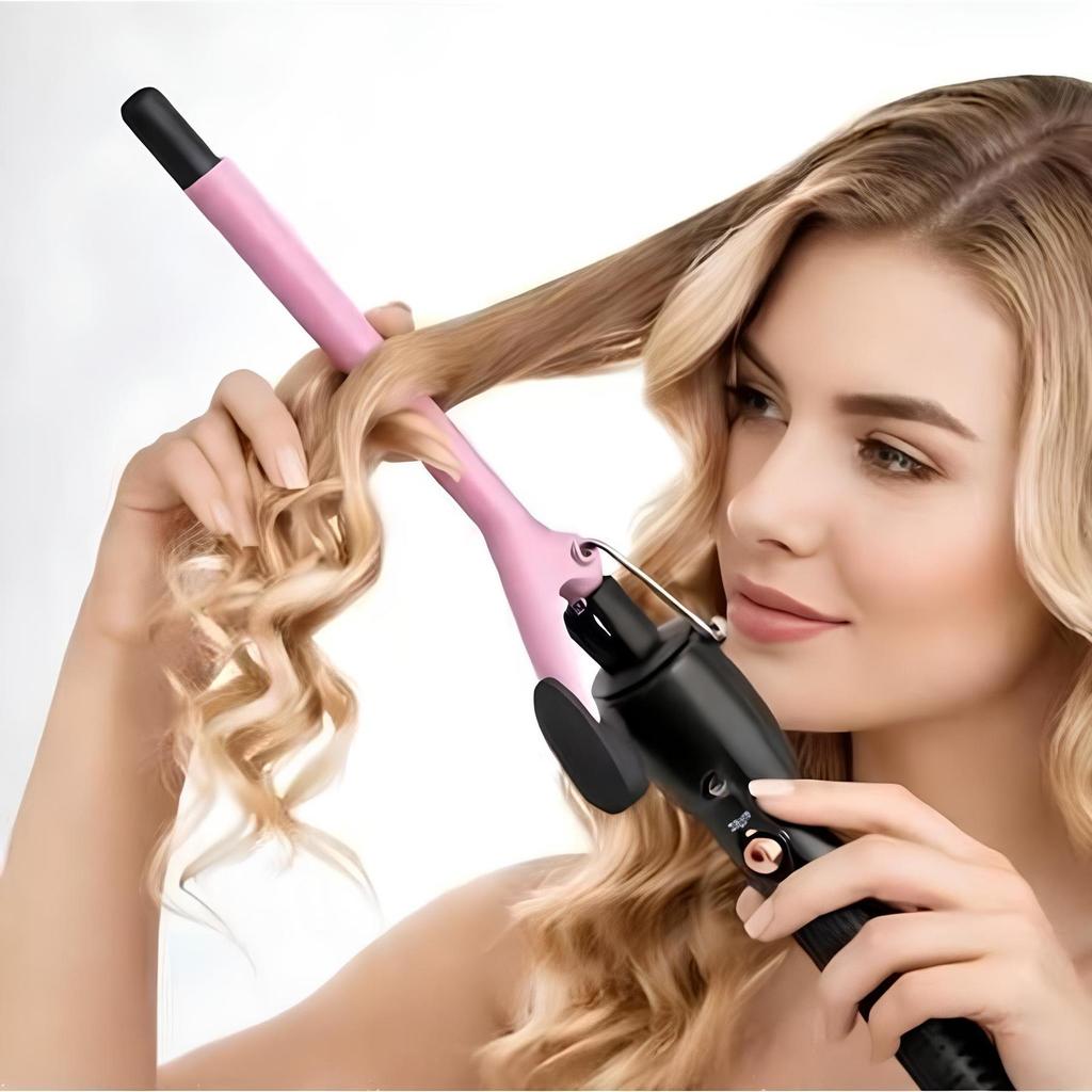 Mini modelador de cachos de cerâmica com temperatura ajustável, adequado para cabelos curtos e longos (10 mm)110/220V em Oferta na Shopee