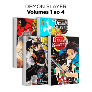 Mangá - Demon Slayer: Kimetsu No Yaiba - Kit com as edições 1 a 4 - Novo/Lacrado - Editora Panini em Oferta na Shopee