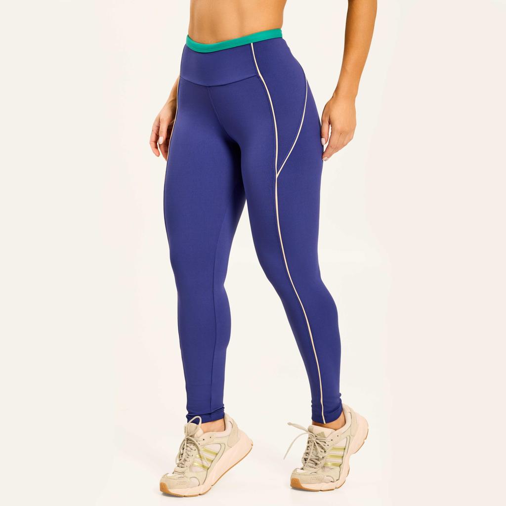 Legging Running Azul Astral Poliamida em Oferta na Shopee