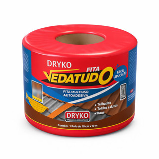 Manta Asfáltica Terracota Telhado Auto Adesiva 10cm X 10m em Oferta na Shopee