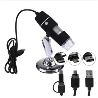 Microscópio Digital USB HD Zoom 1600x Profissional Câmera 2MP em Oferta na Shopee