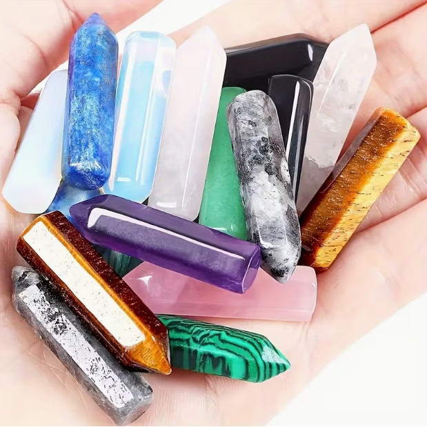 Kit 7 Pedras Chakras Cristais Naturais para Meditação