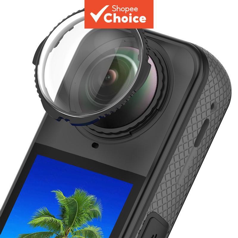 Para Insta360 X5 Lente Guarda Filme Temperado-Capa De Vidro Protetora Óptica Acessórios Câmera