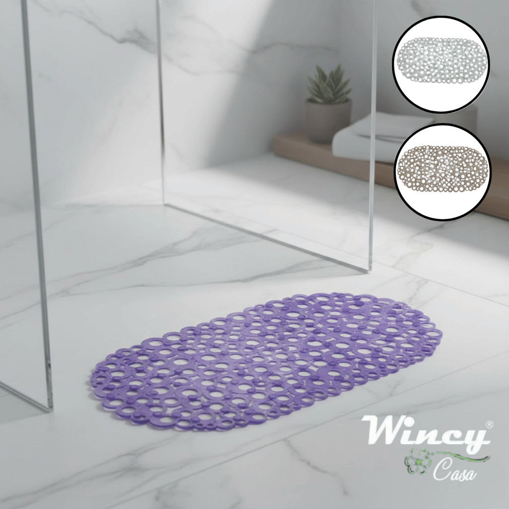 Tapete Para Box Argolas Antiderrapante 100% PVC 35x69 - Wincy Casa / Antiderrapante Box Segurança