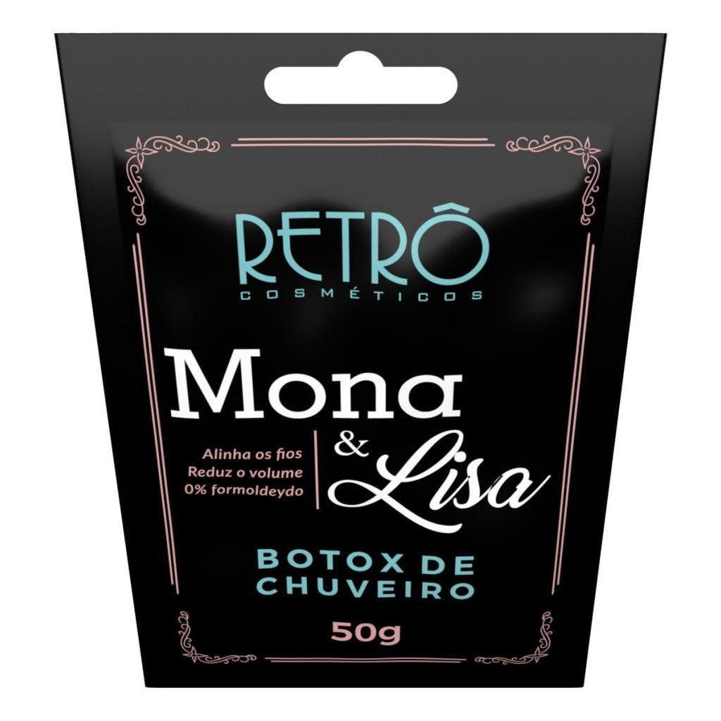 Retrô Mona & Lisa Btox Chuveiro Sachê 50g em Oferta na Shopee