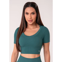 CROPPED FEMININO CANELADO SEAMLESS+ DLK
