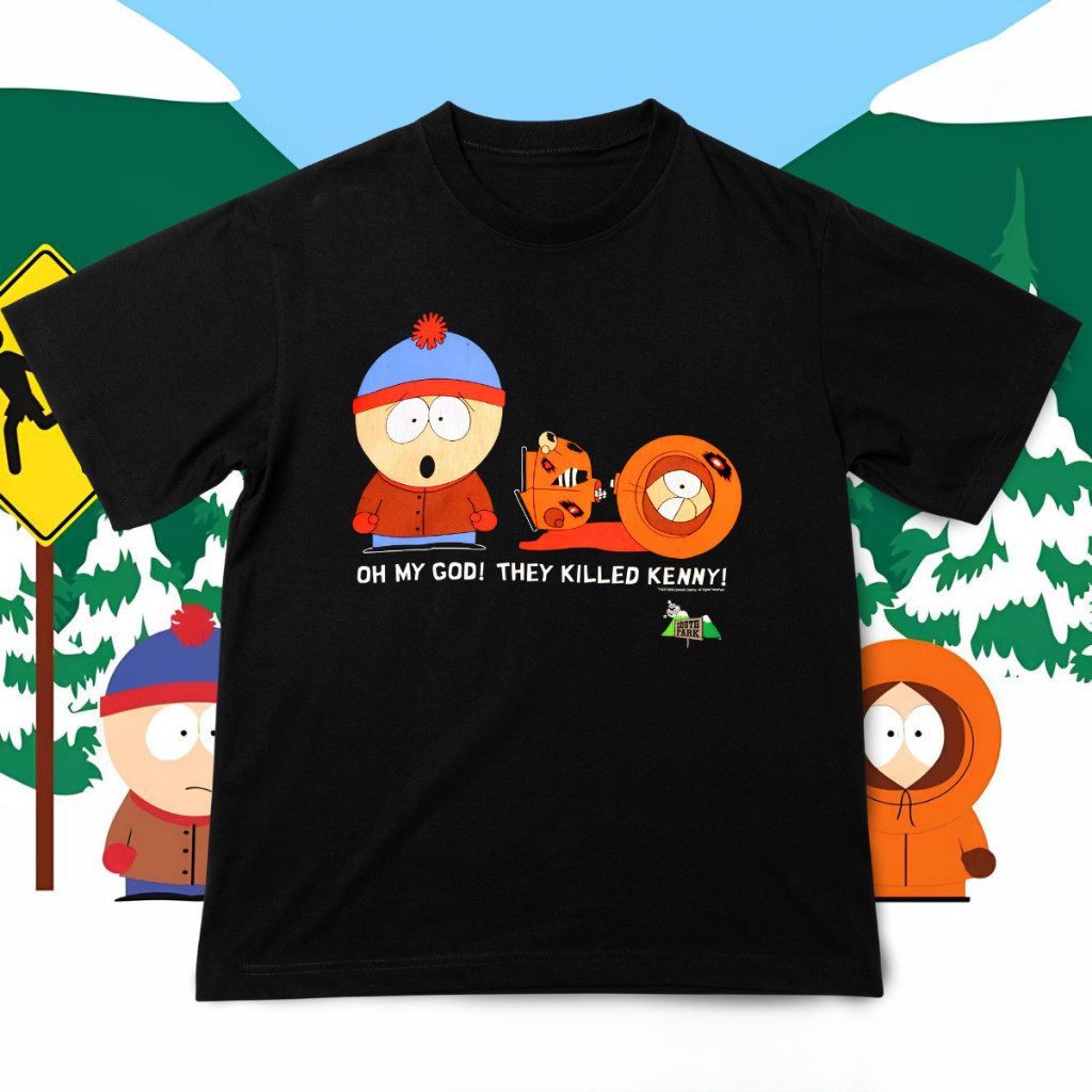 [Camiseta Premium em Algodão Puro]BOW Camiseta Camisa Algodao South Park Personagens Desenho Animado Serie Unissex