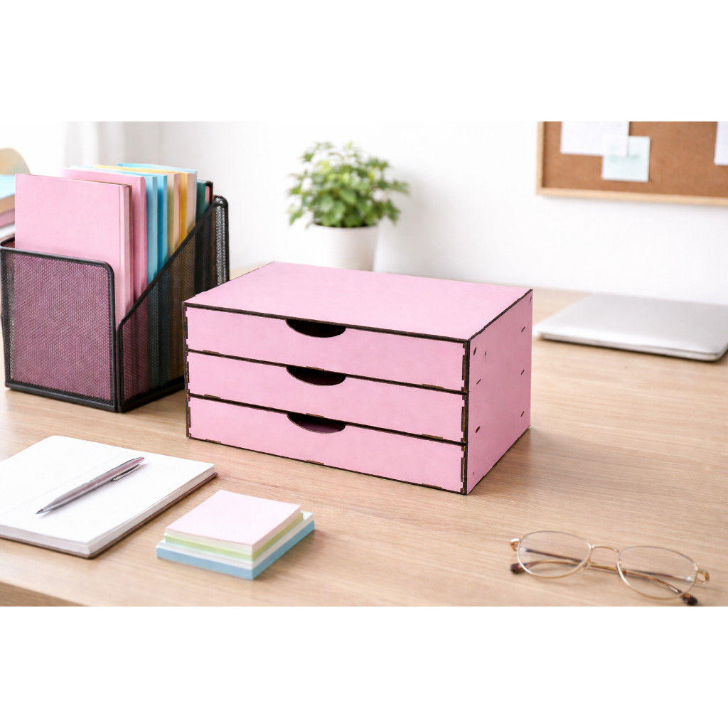 Organizador de Mesa Para Escritório Porta Folha A4 e Computador